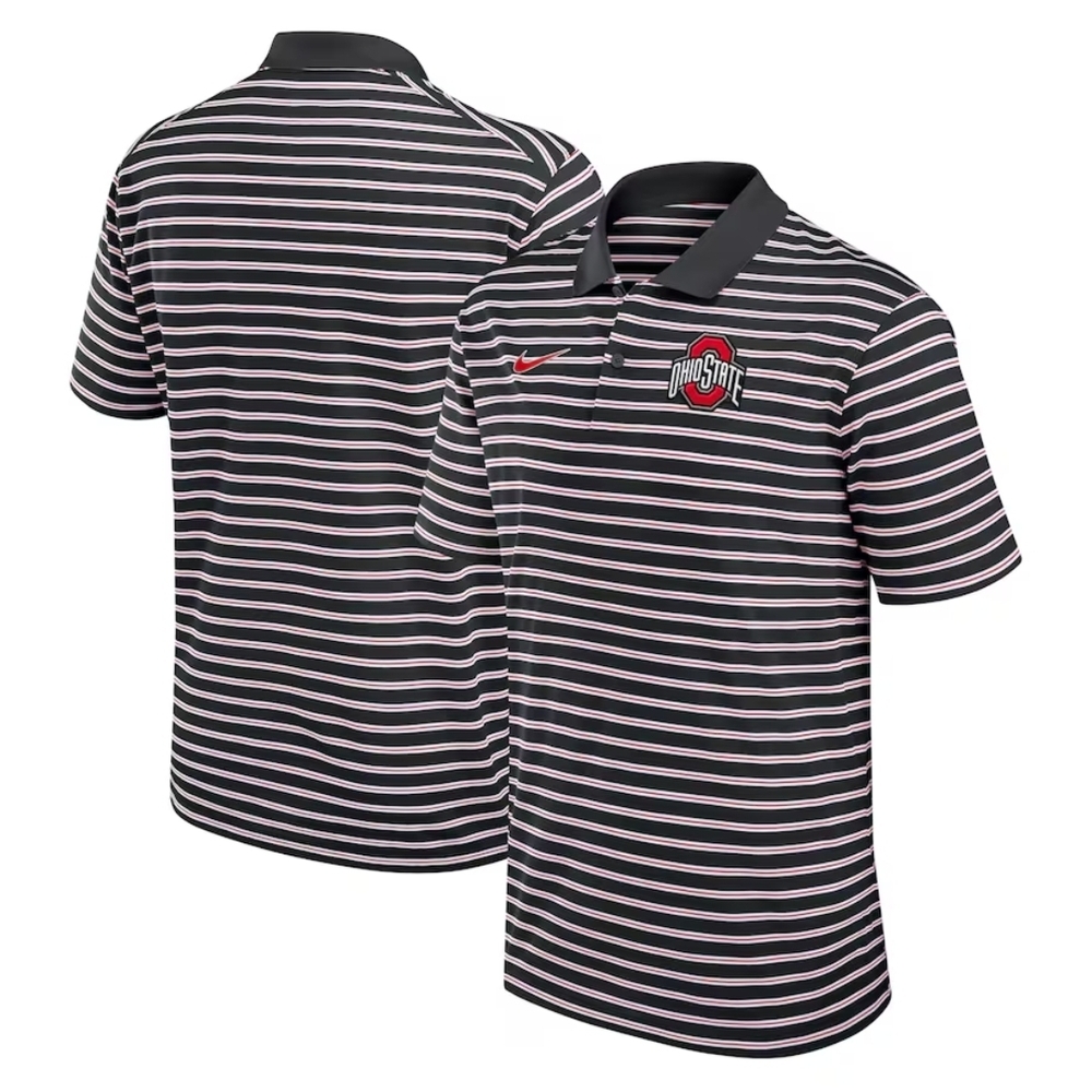 Ohio State Buckeyes Nike Primetime Victory Striped Performance Polo